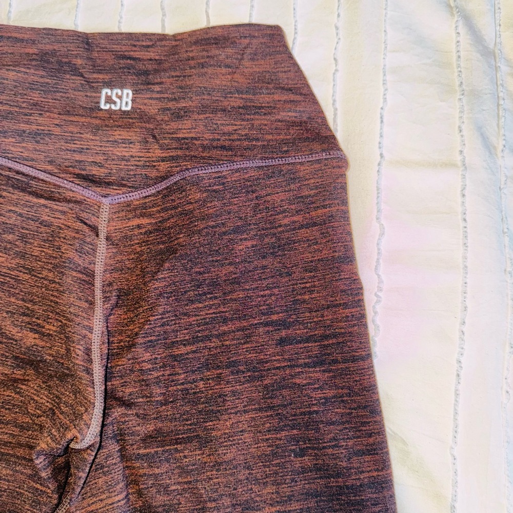 Crop Shop Boutique Marl Brown Leggings